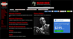 Desktop Screenshot of malcolmxonline.com