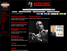 Tablet Screenshot of malcolmxonline.com